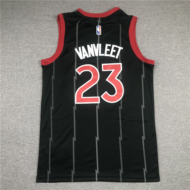 Men Toronto Raptors #23 Vanvleet Black 2021 Game NBA Jersey